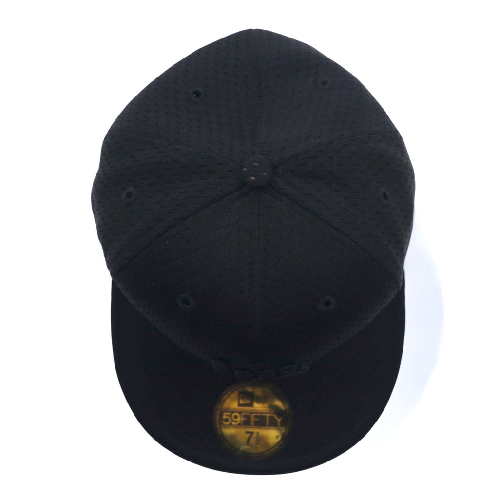 UNDEFEATED × NEWERA Baseball Cap 59.6cm Black Mesh Polyester Logo Embroidery