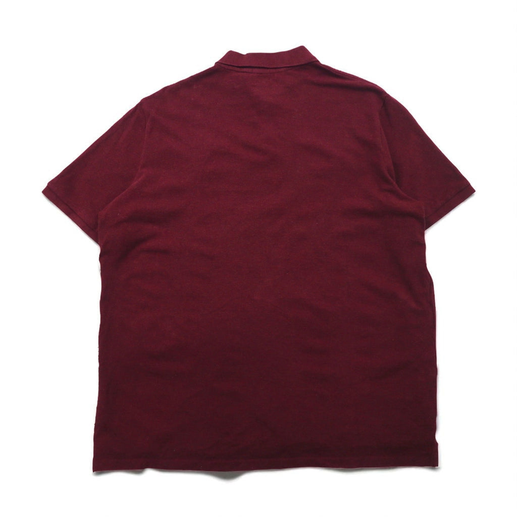 POLO RALPH LAUREN クラシックフィット ポロシャツ 2XL ボルドー コットン 鹿の子 スモールポニー刺繍