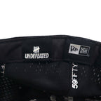 UNDEFEATED × NEWERA Baseball Cap 59.6cm Black Mesh Polyester Logo Embroidery