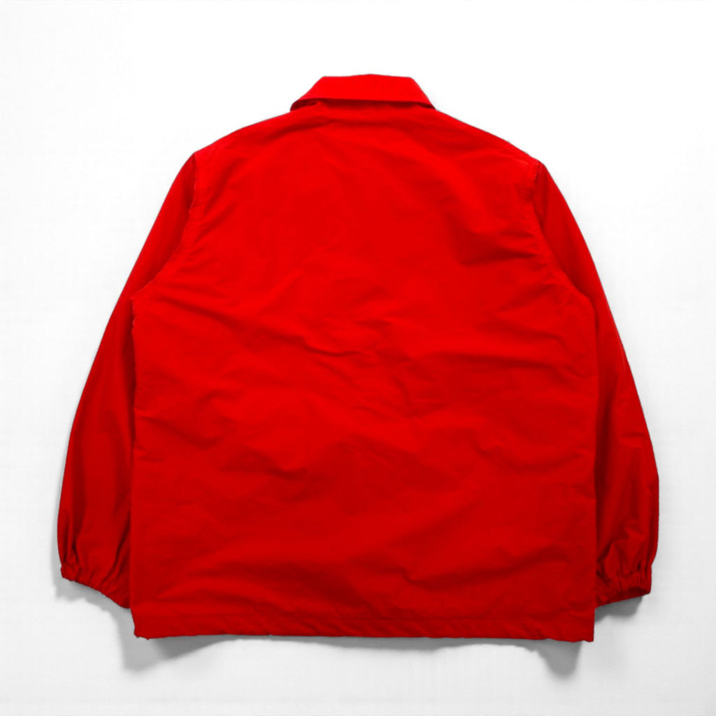BROWN by 2-tacs Nylon Coach Jacket, Size M, Red, B20-J002, Chin Strap, Snap Buttons, Made in Japan