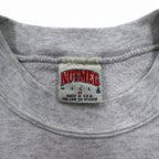 USA製 90年代 NUTMEG MILLS カレッジプリント スウェット M グレー 裏起毛 WEST VIRGINIA