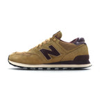 New Balance 574 Suede Sneakers, Size 29cm, Beige with Mesh, ML574VCI