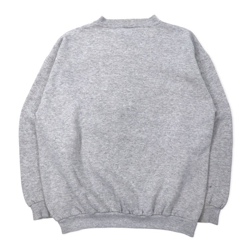 90s LOGO7 NFL Print Sweatshirt L Grey Cotton SUPER BOWL