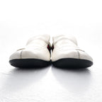 GUCCI Made in Italy Sherry Line Driving Shoes Slip-On Sneakers 28cm White Leather 108445