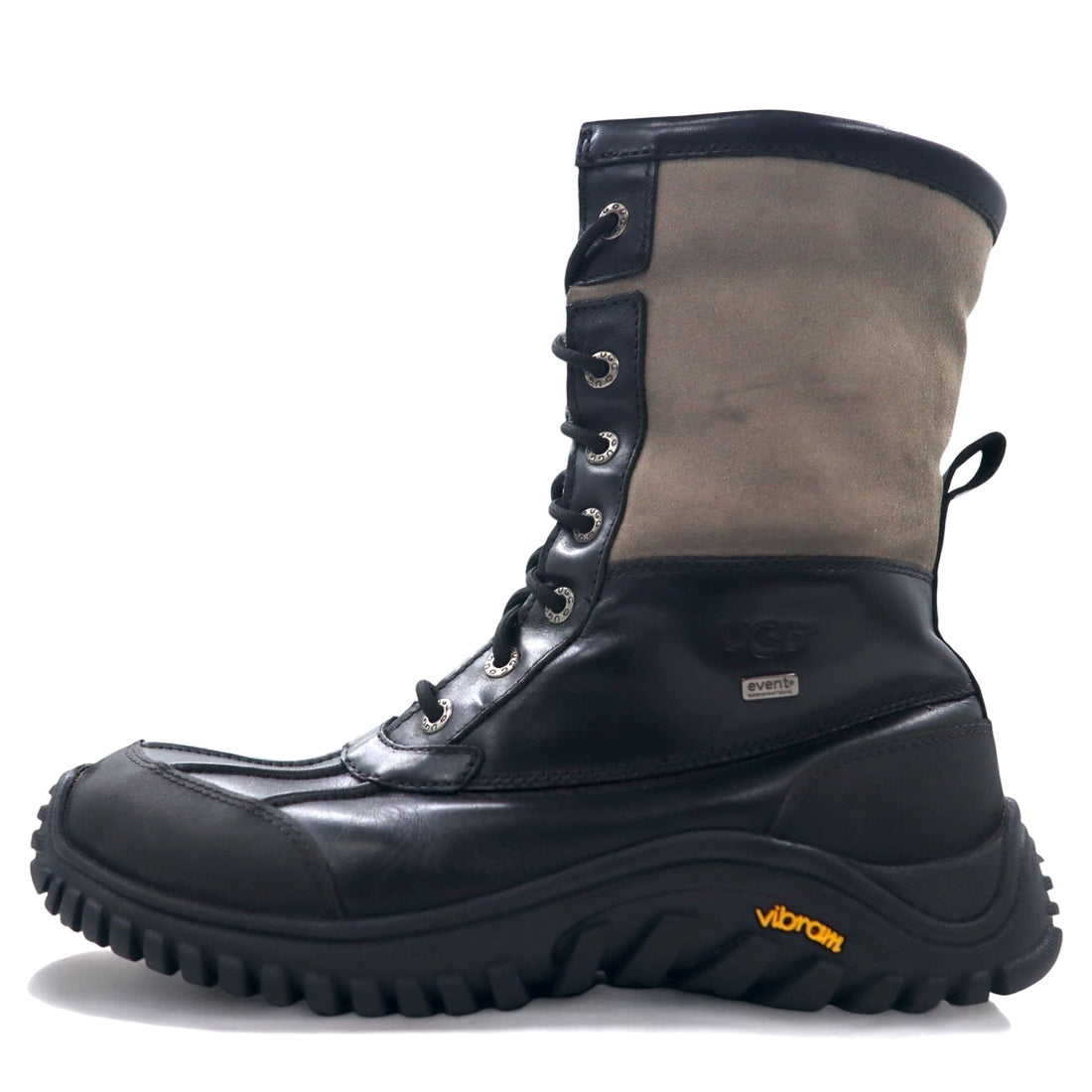 UGG Adirondack Snow Boots 26cm Black Leather WATERPROOF Waterproof Vibram Sole Adirondack