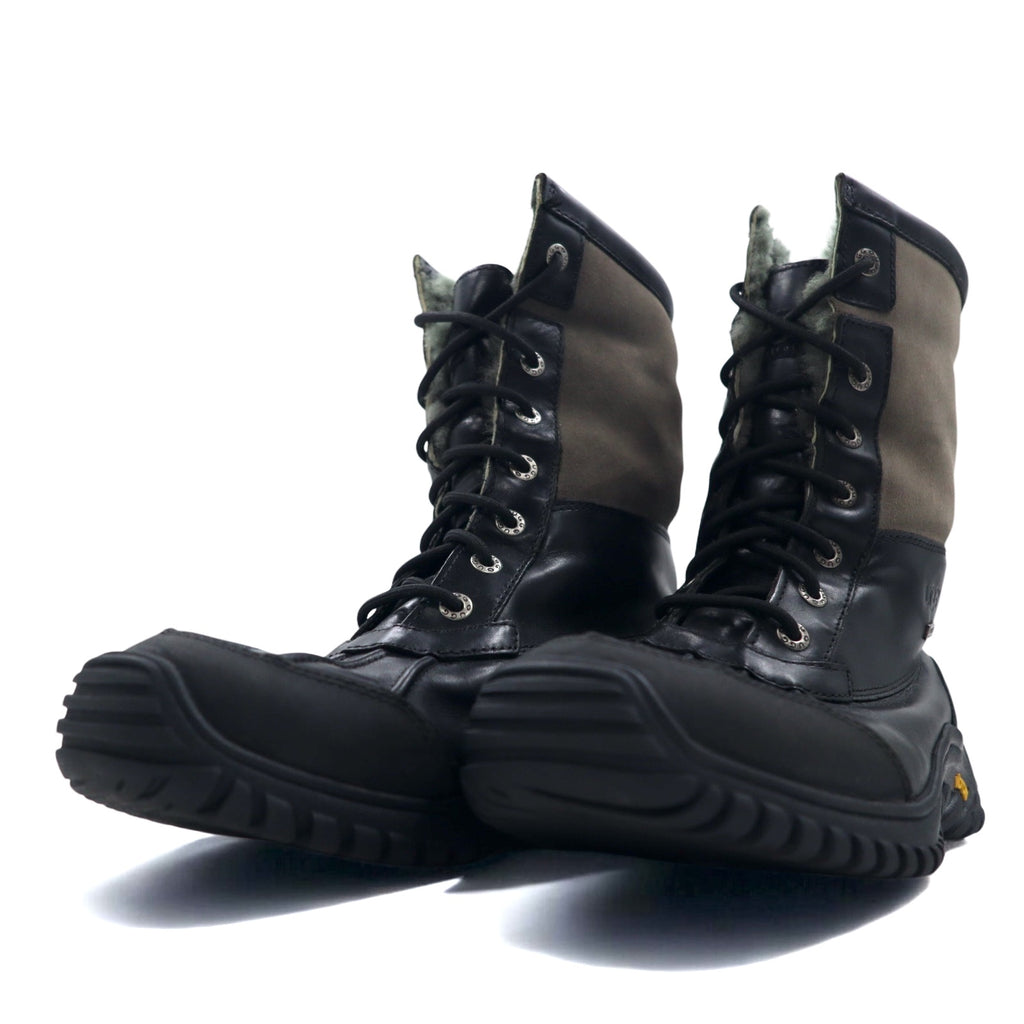 UGG Adirondack Snow Boots 26cm Black Leather WATERPROOF Waterproof Vibram Sole Adirondack