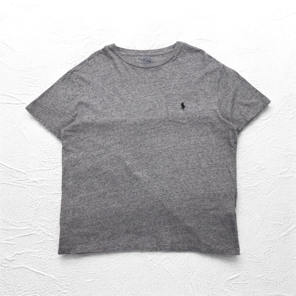 POLO RALPH LAUREN Classic Fit Pocket T-Shirt Pocket TL Grey Small Pony Embroidery