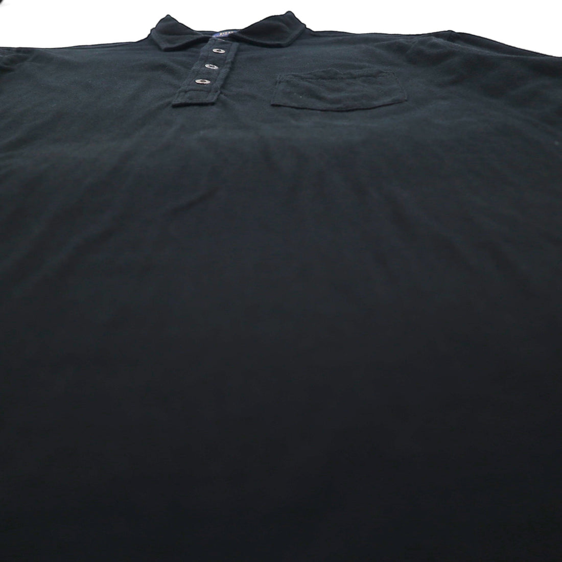Polo Ralph Lauren ビッグサイズ 長袖 ポロシャツ ラガーシャツ 2XL ブラック コットン