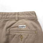 POLO RALPH LAUREN 90年代 ポロチノ 2タック ショート チノパンツ ハーフパンツ M ベージュ コットン