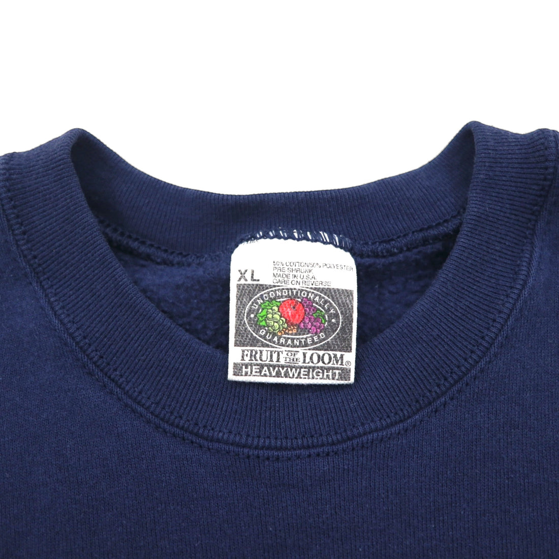FRUIT OF THE LOOM 90s USA Sweatshirt ヘビーウェイト ブランク スウェット トレーナー XL ネイビー 無地 90年代 USA製