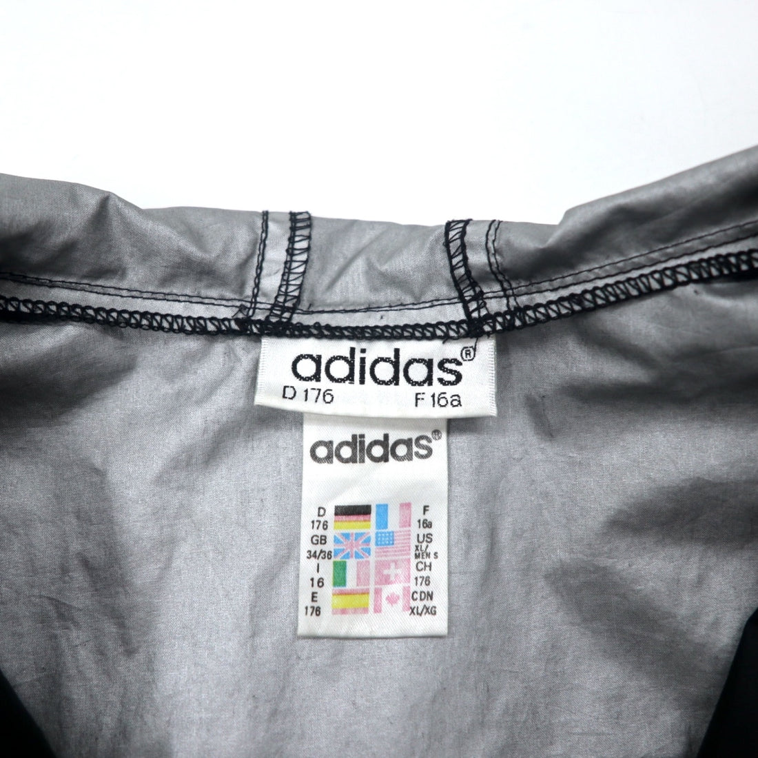 Adidas 90s Shell Parka Nylon Jacket 176 Black