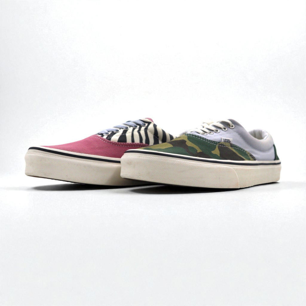 VANS ERA Mismatch Zebra Camo Canvas Sneakers, Size 28cm (VN0A4U39)