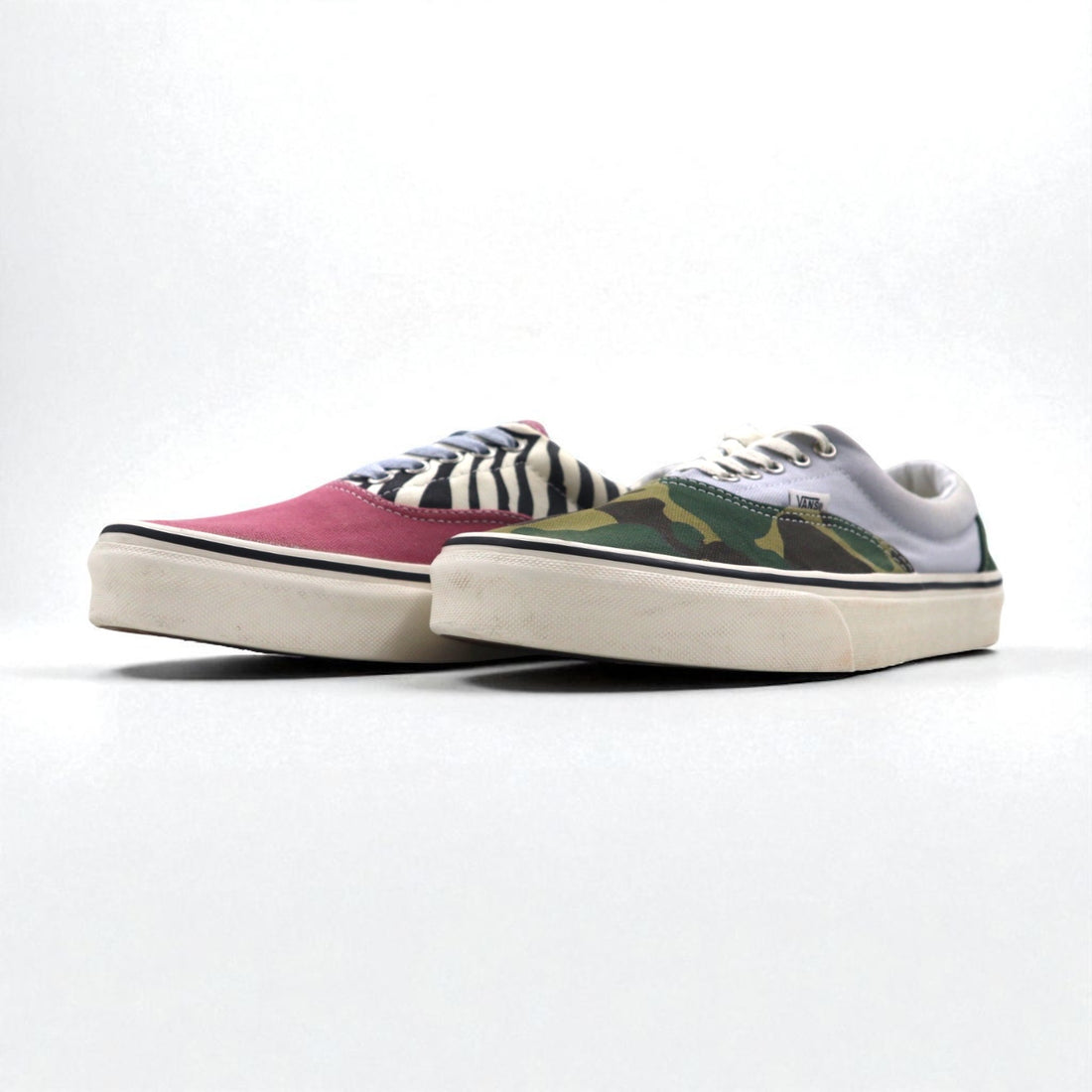 VANS ERA Mismatch Zebra Camo Canvas Sneakers, Size 28cm (VN0A4U39)