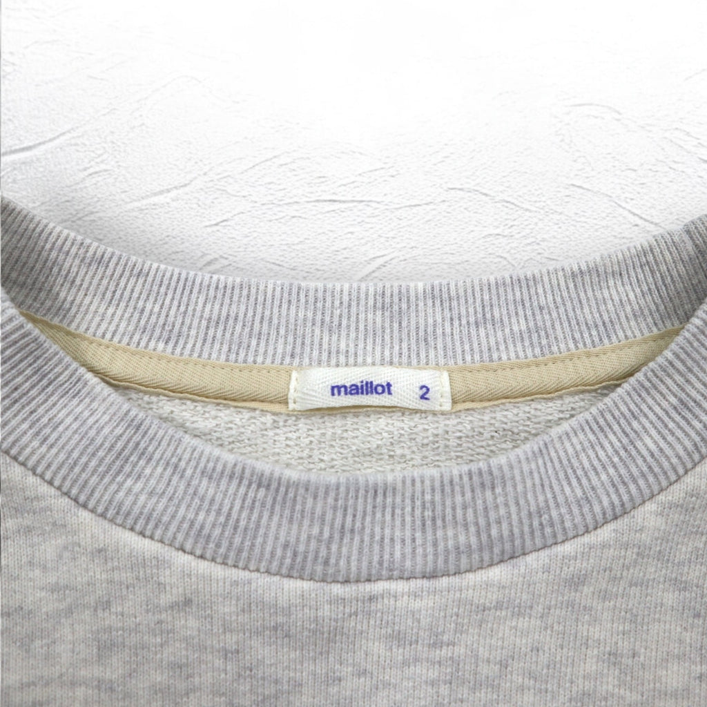 maillot アメリカン ドライ クルーネック スウェット American Dry Sweat Crew Neck Trainer M グレー コットン 日本製