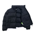 THE NORTH FACE Short Nuptse Jacket Down Jacket M Black Nylon NDW91952
