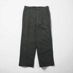 HUGO BOSS 90s Made in USA Wide-leg Pleated Tuck Slacks, Size L, Gray Wool