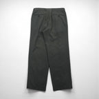 HUGO BOSS 90s Made in USA Wide-leg Pleated Tuck Slacks, Size L, Gray Wool