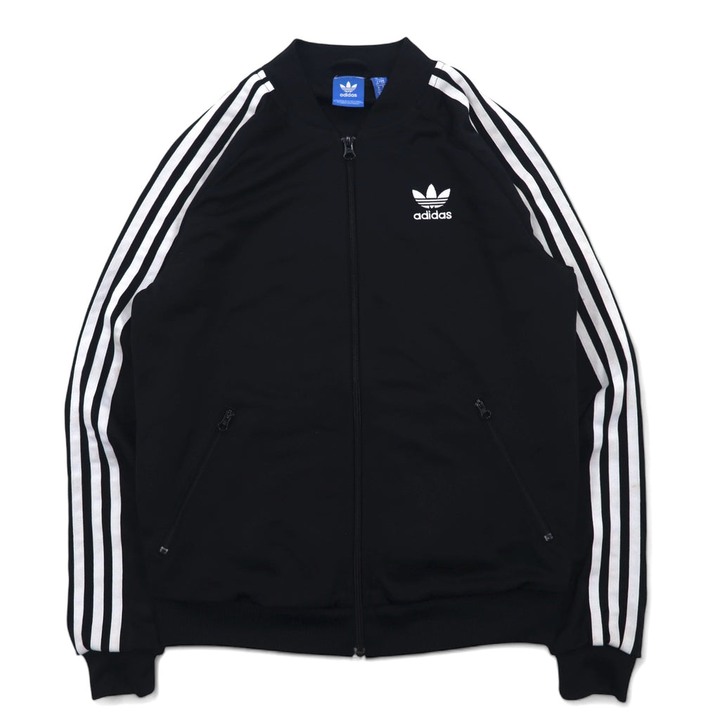 日本然リトテ-古着オンライン-adidas originalsトラックジャケット ジャージ OT ブラック ATP型 ポリエステル SUPER GIRL TRACK TOP AJ8432-adidas originals Track Jacket Jersey OT Black ATP Type Polyester SUPER GIRL TRACK TOP AJ8432