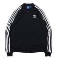 日本然リトテ-古着オンライン-adidas originalsトラックジャケット ジャージ OT ブラック ATP型 ポリエステル SUPER GIRL TRACK TOP AJ8432-adidas originals Track Jacket Jersey OT Black ATP Type Polyester SUPER GIRL TRACK TOP AJ8432