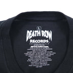 DEATH ROW RECORDS Hip Hop Label T-Shirt, Size L, Black Cotton, RIPPLE JUNCTION