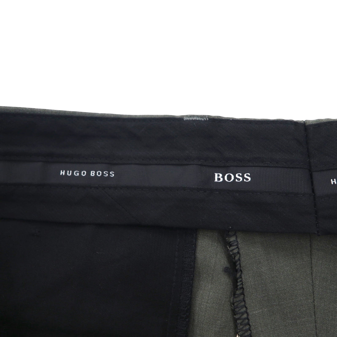 HUGO BOSS 90s Made in USA Wide-leg Pleated Tuck Slacks, Size L, Gray Wool