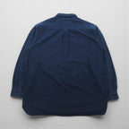 L.L.Bean シャミークロスシャツ フランネルシャツ 2XL ネイビー ダブルポケット ビッグサイズ 187924