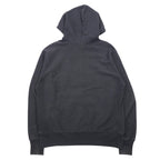 Champion リバースウィーブ プルオーバーパーカー XL グレー コットン 青単タグ 復刻 カレッジ アーチロゴ 2段プリント