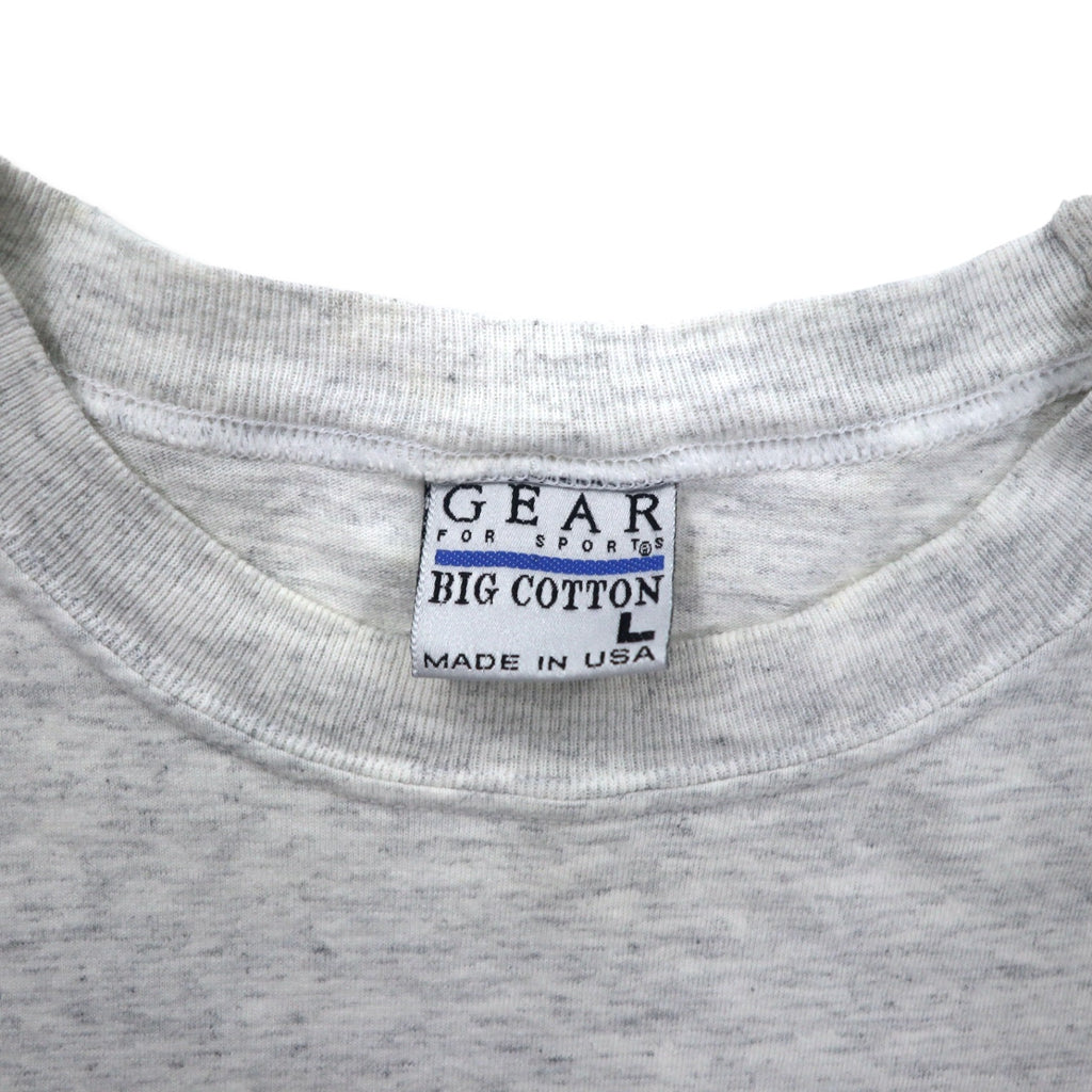 Made in USA 90s GEAR FOR SPORT Printed T-Shirt L Grey Cotton PENN STATE BIG TEN