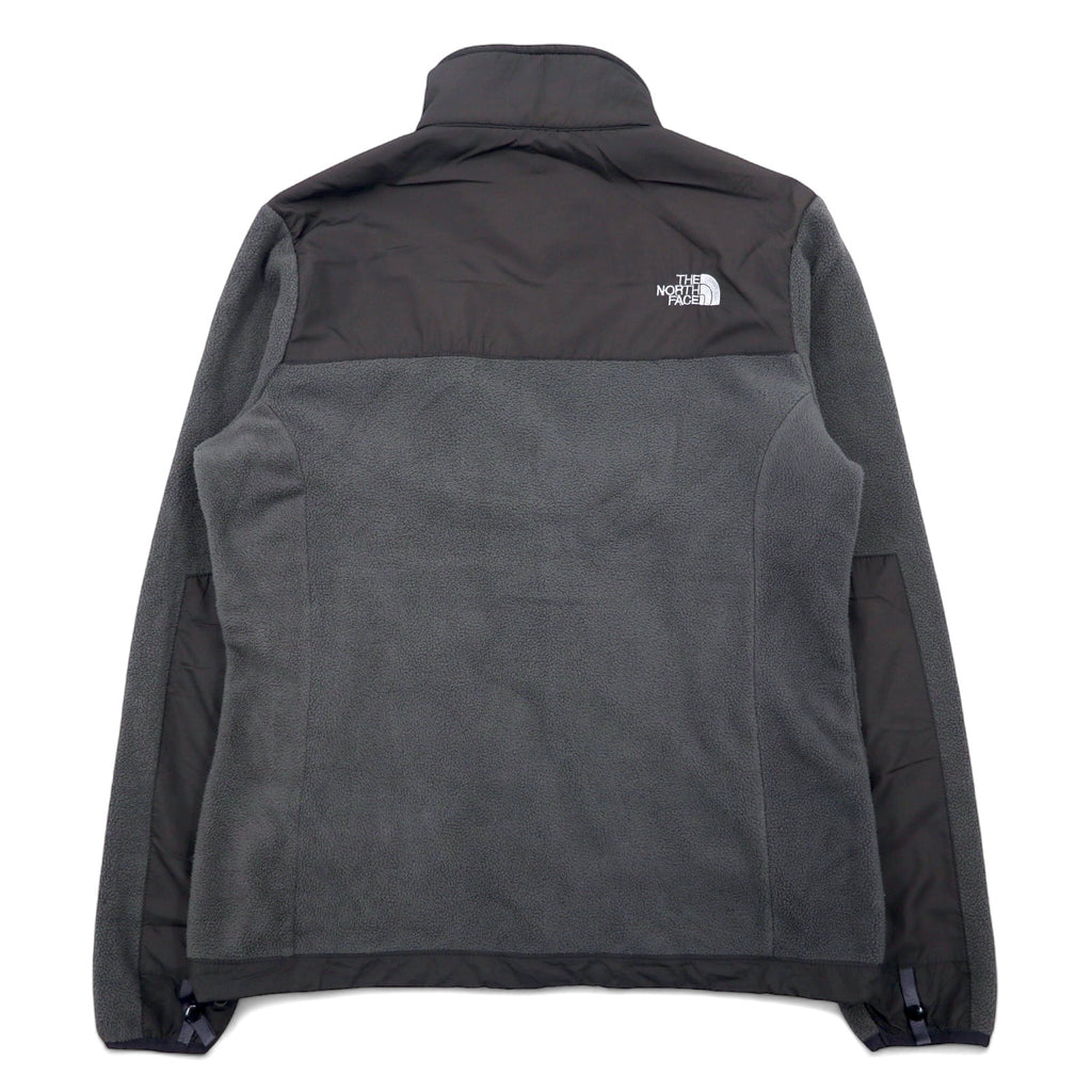 THE NORTH FACE デナリジャケット ナイロン切替 フリースジャケット M グレー ポリエステル ロゴ刺繍 DENALI JACKET 海外規格