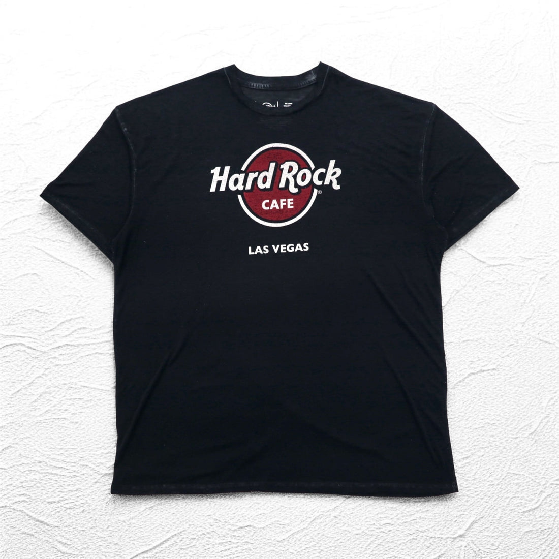 Hard Rock CAFE Vintage-Like Pigment T-Shirt XXL Black Big Size LAS VEGAS
