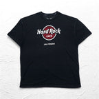 Hard Rock CAFE Vintage-Like Pigment T-Shirt XXL Black Big Size LAS VEGAS