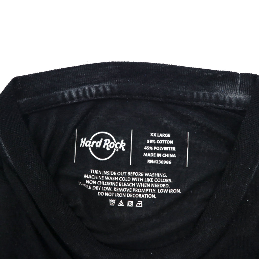 Hard Rock CAFE Vintage-Like Pigment T-Shirt XXL Black Big Size LAS VEGAS