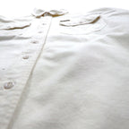Woolrich 90s Chamois Cloth Flannel Work Shirt, XL, White, Expedition Chamois, Double Pocket