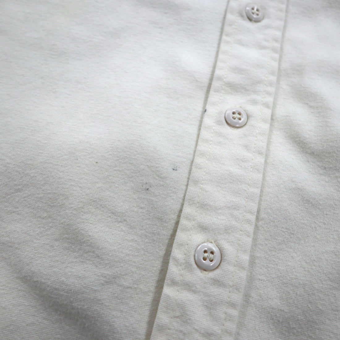 Woolrich 90s Chamois Cloth Flannel Work Shirt, XL, White, Expedition Chamois, Double Pocket