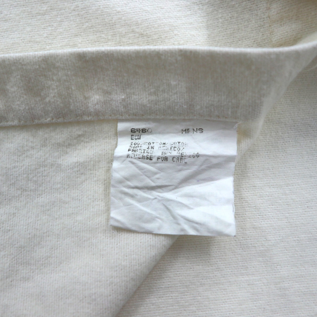 Woolrich 90s Chamois Cloth Flannel Work Shirt, XL, White, Expedition Chamois, Double Pocket