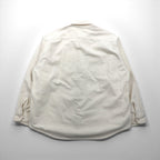Woolrich 90s Chamois Cloth Flannel Work Shirt, XL, White, Expedition Chamois, Double Pocket