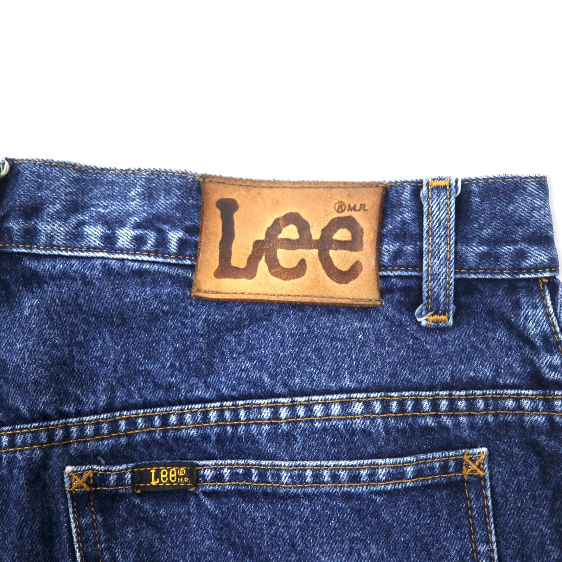 Lee USA Made 201 American Standard Jeans Regular Straight Denim Pants Size 36 Blue Cotton Leather Patch Zipper Fly