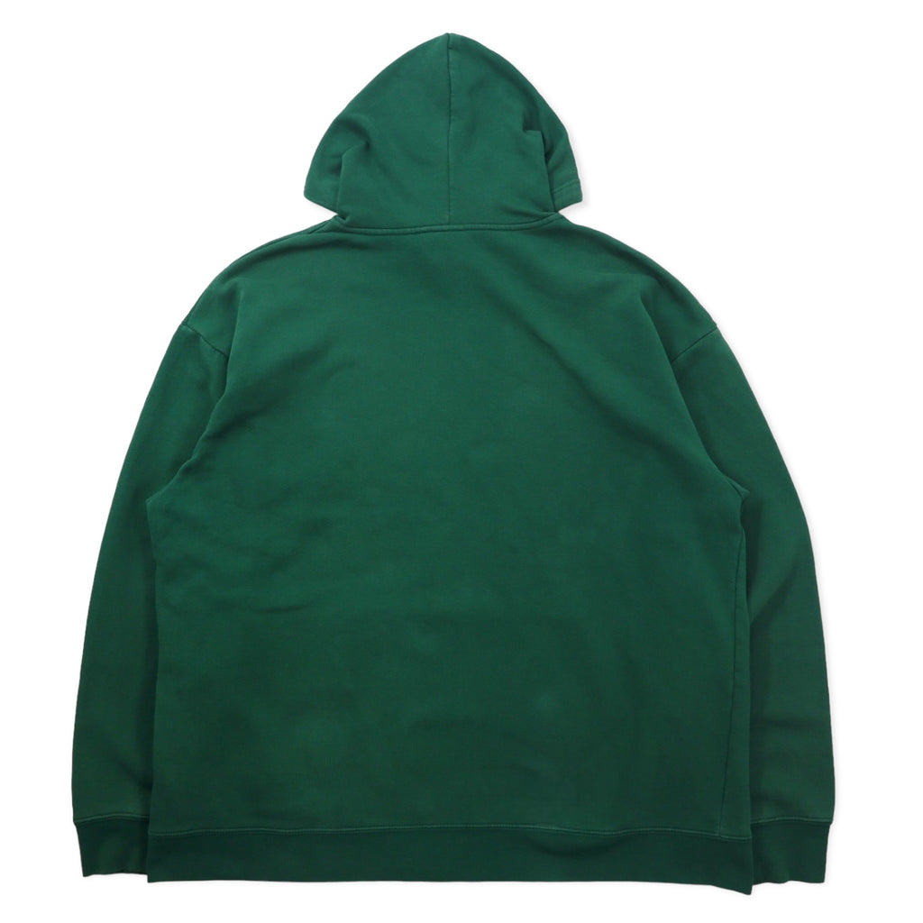 adidas College Print Hoodie XL Green Cotton NCAA RAMS