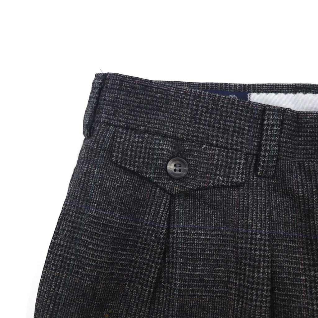90s USA Vintage Trousers 2タック ワイド スラックス パンツ M グレンチェック サスペンダーボタン プリーツ AUSTIN REED 90年代 USA製