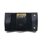 FENDI Made in Italy Pecan 6-ring key case Black Beige PVC Leather 2284/513516