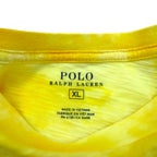 POLO RALPH  LAUREN タイダイ ロゴプリントTシャツ XL イエロー コットン