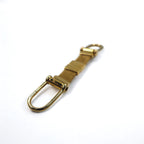 GUCCI Made in Italy Separate Key Holder Key Ring Gold Metal Mesh