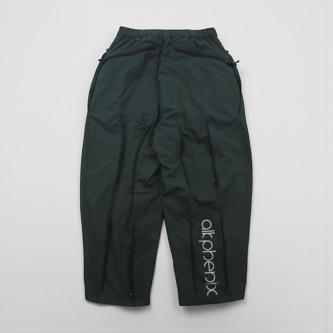 alk phenix crank bondage pants, wide nylon pants, size S, green, P0952PA57