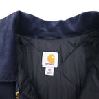 Carhartt Duck Traditional Coat 2XL Navy Padded Quilted Liner Corduroy Collar C003-DNY Unused