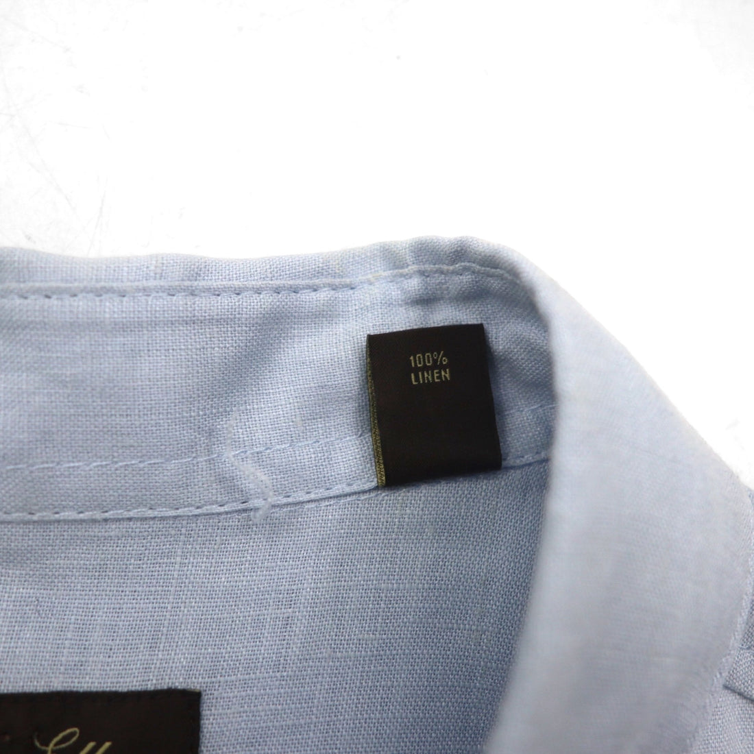 Vintage Cuban Shirt キューバシャツ L ブルー リネン 4ポケット ボックスシルエット 麻 Tasso Elba