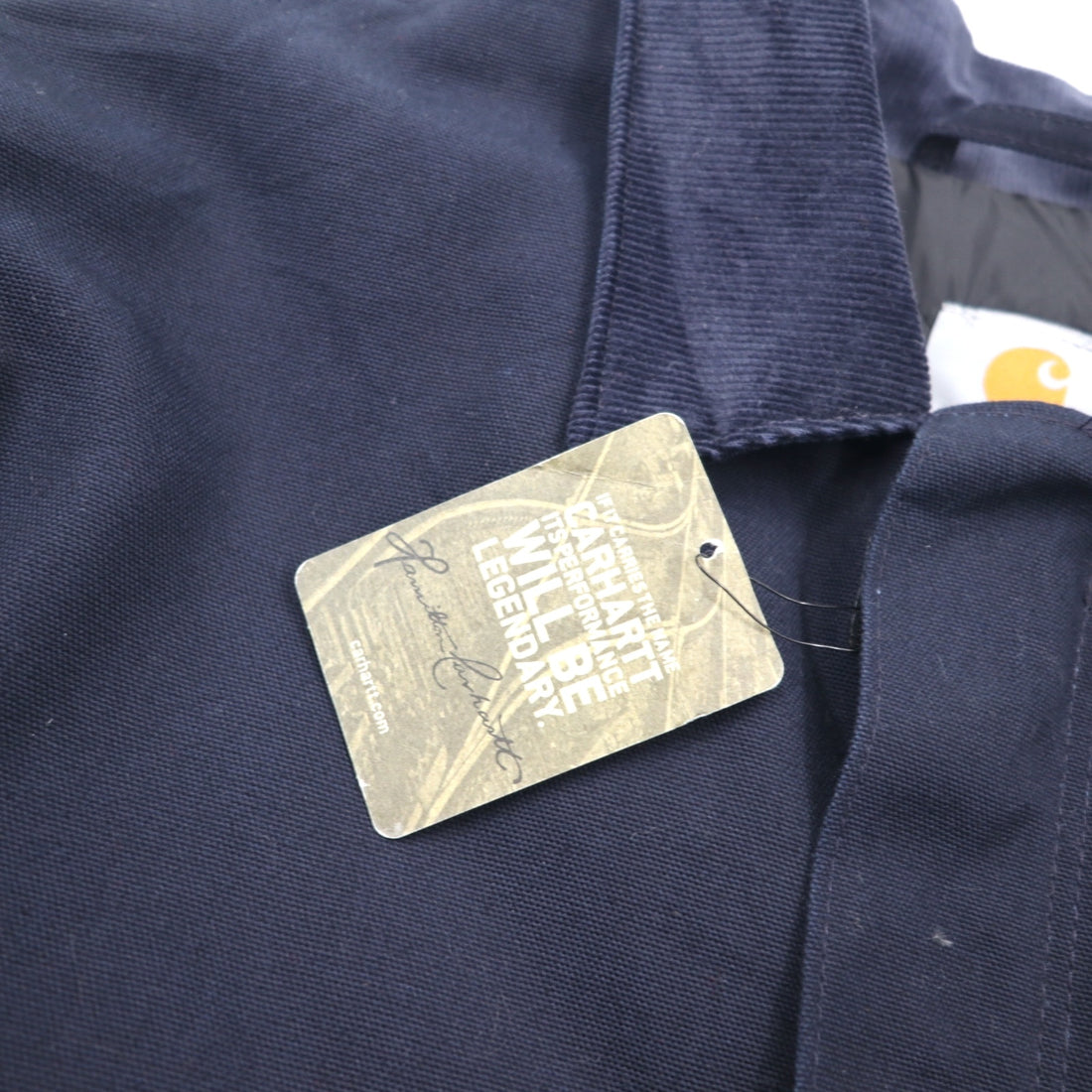 Carhartt Duck Traditional Coat 2XL Navy Padded Quilted Liner Corduroy Collar C003-DNY Unused