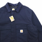 Carhartt Duck Traditional Coat 2XL Navy Padded Quilted Liner Corduroy Collar C003-DNY Unused