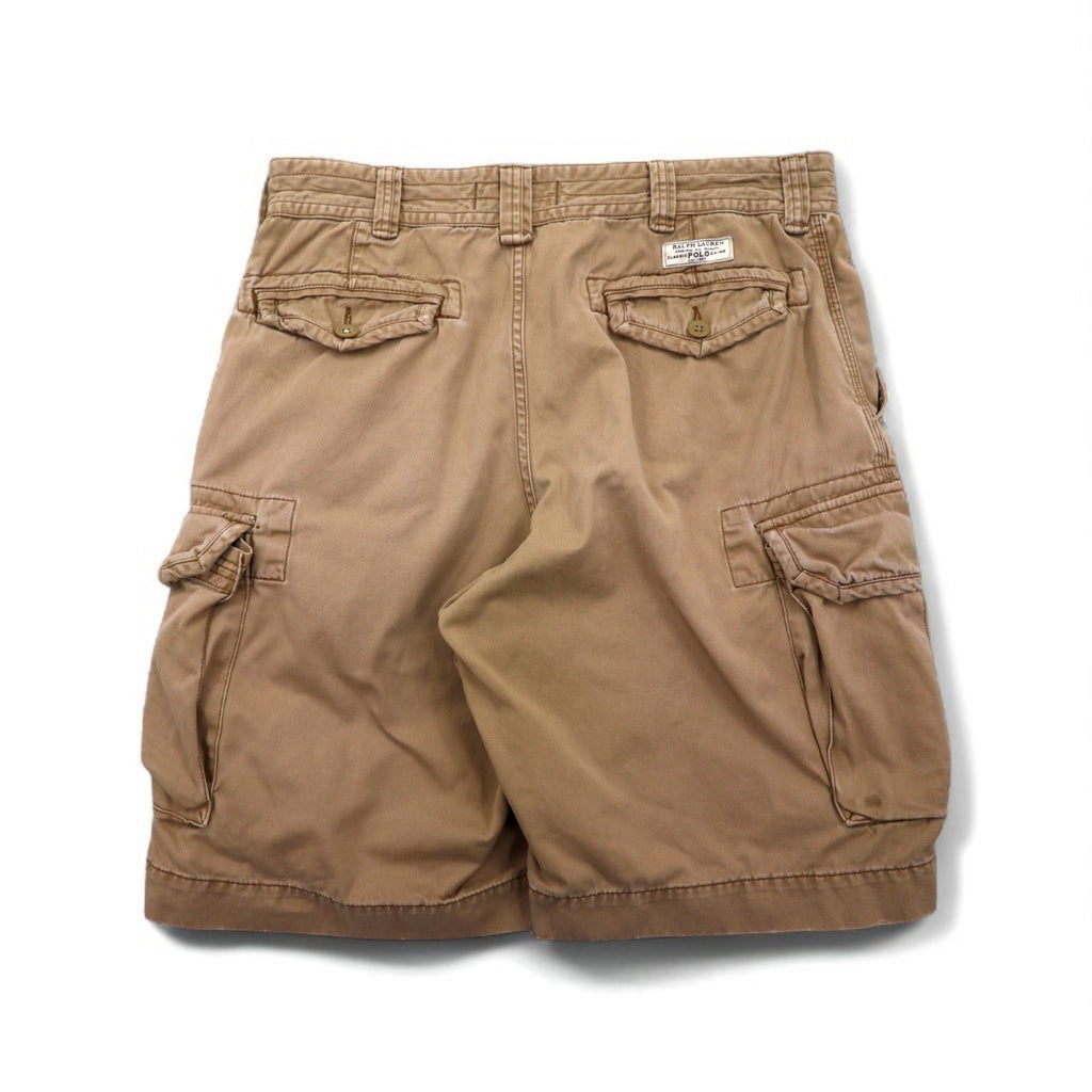 Polo by Ralph Lauren 90年代 ポロチノ バギー ショート カーゴパンツ L ベージュ コットン 膝下丈