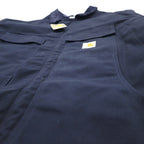 Carhartt Duck Traditional Coat 2XL Navy Padded Quilted Liner Corduroy Collar C003-DNY Unused