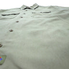 Dickies 半袖 ワークシャツ XL ベージュ ポリエステル コットン 胸ポケット ビッグサイズ ニカラグア製